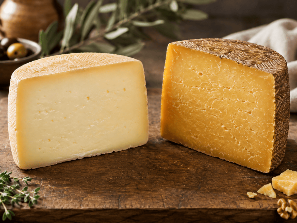 queso semicurado y curado de oveja
