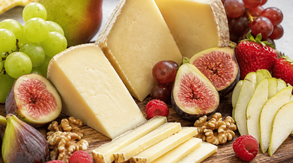 frutas con queso
