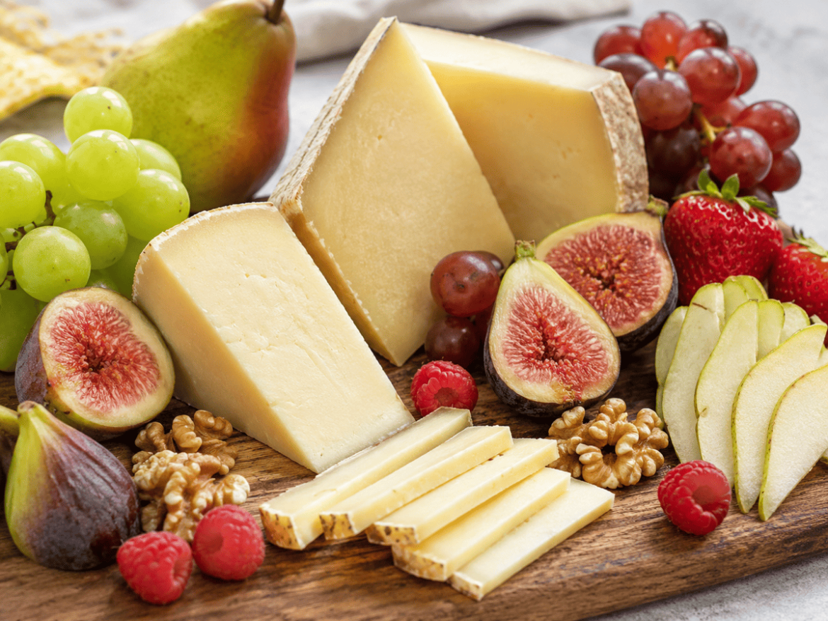 frutas con queso